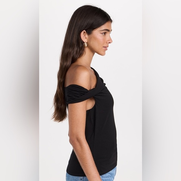 REFORMATION Cello Black Knit Top - Picture 2 of 9